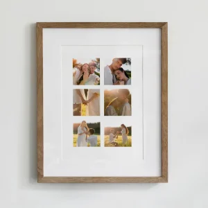 engagement moment photo collage close up view