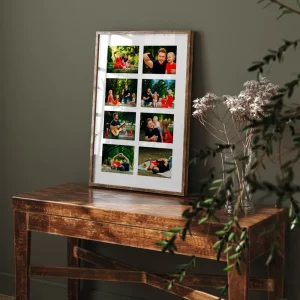 family picnic photo collage side view