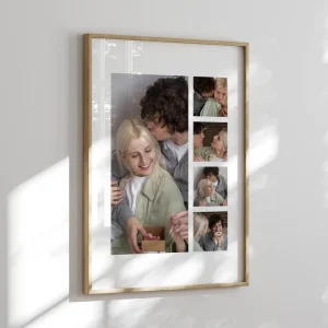 sweet love photo collage close up view