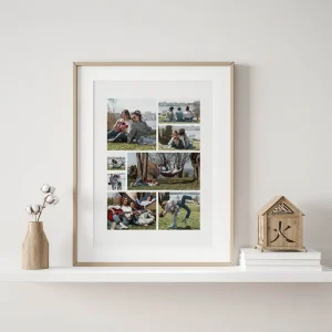 best friends photo collage close up view