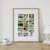 family fun outdoors photo collage close up view