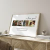 love story photo collage side view