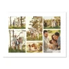 family in nature photo collage design