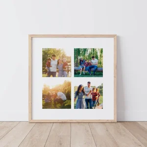 golden hour photo collage close up view