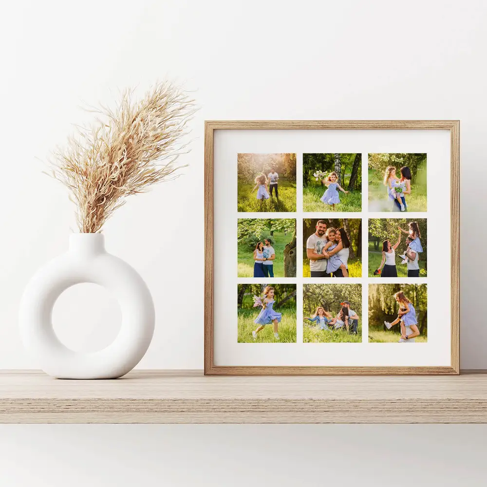 PO2209 P1 Spring Family Photo Collage Close Up View spring family photo collage close up view