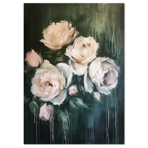 Blooming Elegance Floral large wall art