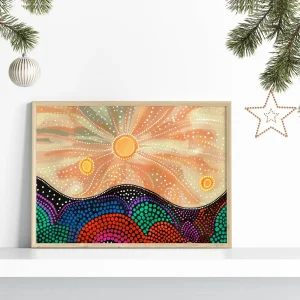 Sun Dreaming Aboriginal wall art prints