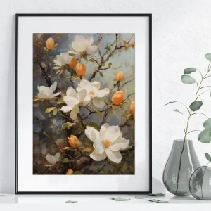 Blossoms of Serenity Floral wall art prints