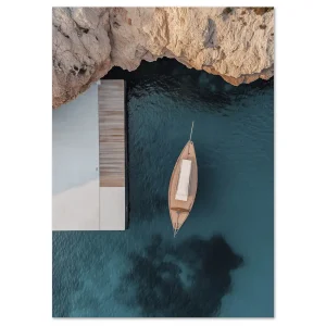 Azure Harbour View Coastal large wall art