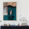 Azure Harbour View Coastal wall art prints