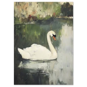 Grace on the Lake Bird large wall art