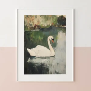 Grace on the Lake Bird wall art prints