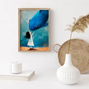 Dream with the Whale Kids wall art prints
