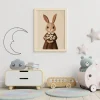 Bunny with Daisies Kids poster prints