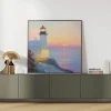 Lighthouse Glow Coastal poster prints