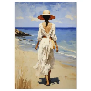 Stroll by the Sea Coastal large wall art