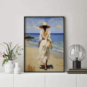 Stroll by the Sea Coastal wall art prints