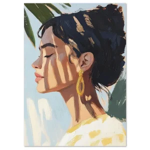Golden Light Muse Beauty large wall art