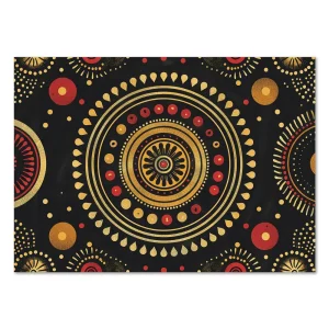 Celestial Mandala Glow Aboriginal large wall art