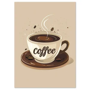 Morning Coffee Bliss Lifestyle large wall art