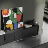 Bold Abstract Forms Line canvas prints
