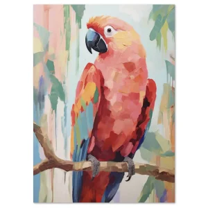 Radiance of the Parrot Bird large wall art