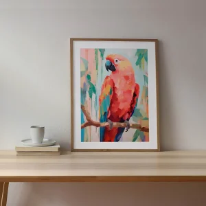 Radiance of the Parrot Bird wall art prints