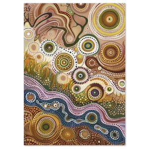 Circles of the Dreamtime Aboriginal large wall art