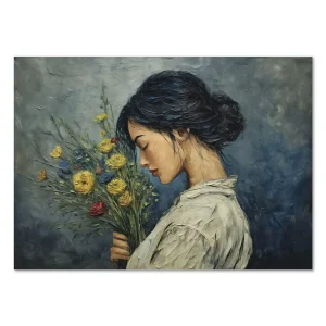 Serenity with Flowers Beauty large wall art