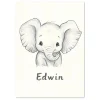 Little Elephant Edwin Kids large wall art