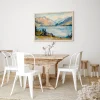 Lakeview Serenity Mountains canvas prints
