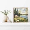 Lakeside Escape Holiday wall art prints