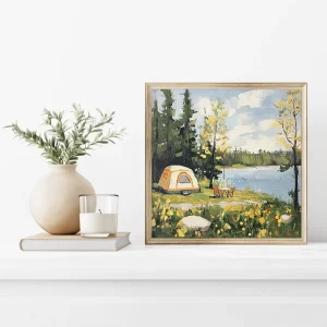 Lakeside Escape Holiday wall art prints