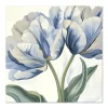 Blue Tulip Elegance Floral large wall art