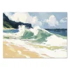 Waves of Freedom Coastal large wall art
