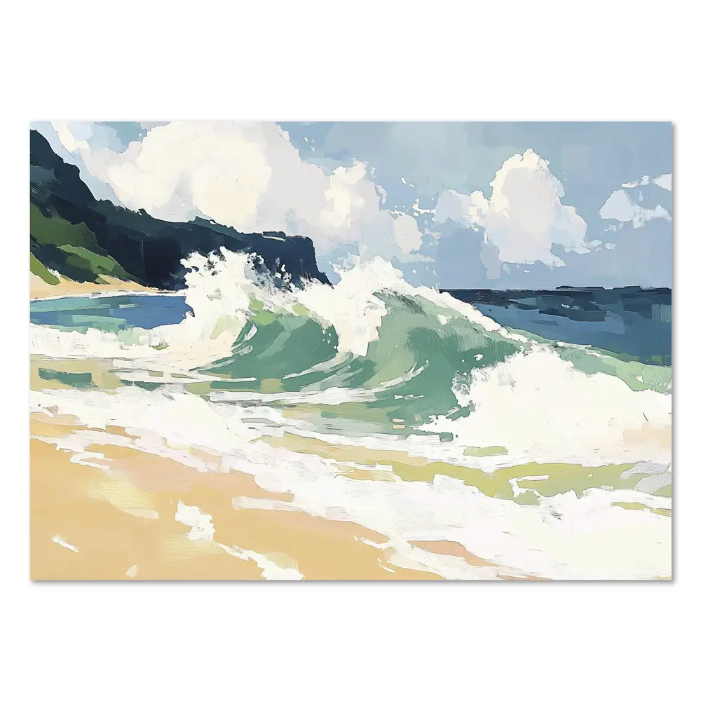 Waves of Freedom, Coastal Art Print