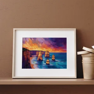 Sunset at the Apostles Coastal wall art prints