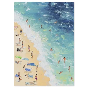 Summer by the Shore Beach large wall art