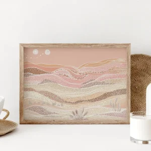 Whispering Dunes Dot wall art prints