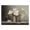 White Magnolia Stillness Floral large wall art