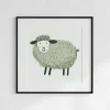 Happy Woolly Friend Kids wall art prints