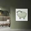 Happy Woolly Friend Kids canvas prints