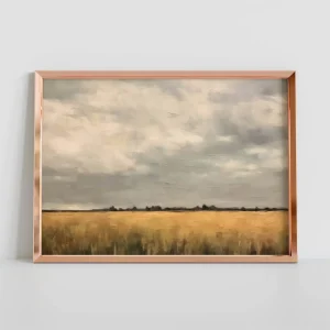 Fields under Gentle Skies Rural wall art prints