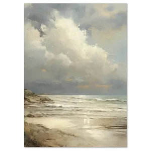 Whispering Waves Coastal large wall art