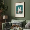 Polar Ride Together Cartoon canvas prints