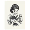 Girl with Bloom Beauty large wall art