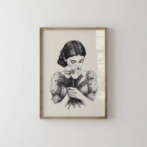 Girl with Bloom Beauty wall art prints