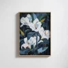 Midnight Lilies Floral wall art prints