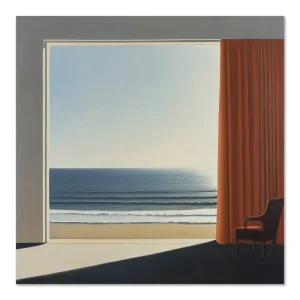 Ocean View Retreat Coastal large wall art
