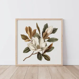 Magnolia Charm Floral wall art prints